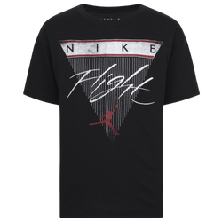 Girls' Grade School - Jordan Flight Jumpman Short Sleeve T-Shirt - Black/Red