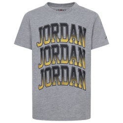 Boys' Grade School - Jordan 3K Short Sleeve T-Shirt - Carbon Heather/Black