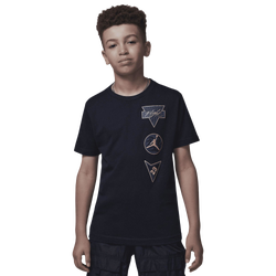 Boys' Grade School - Jordan See Me Shine Short Sleeve T-Shirt - Black/Gold