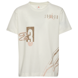 Girls' Grade School - Jordan 23 Spot Up Shooter Short Sleeve T-Shirt - Sail/Sail