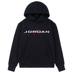 Boys' Grade School - Jordan Baseline Hoodie - Black/White
