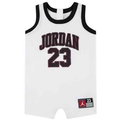 Boys Infant Jordan Jumpman 23 Jersey Romper - Boys' Infant White/Black
