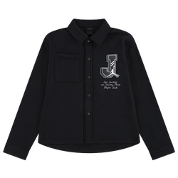 Boys' Grade School - Jordan Court Of Legends Fleece Shacket - Multi/Black