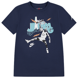 Boys' Grade School - Jordan MJ Jamming T-Shirt - Midnight Navy/Teal