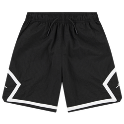 Boys' Grade School - Jordan Poolside Woven Diamond Short - Black/Black