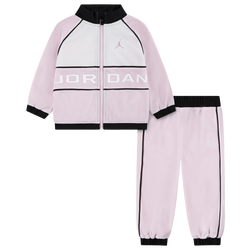 Girls' Infant - Jordan Wind Breaker Piping Set - Pink Foam/White