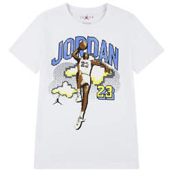 Boys' Grade School - Jordan Customized Air Digi T-Shirt - Blue/White