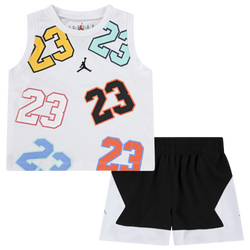 Boys' Infant - Jordan 23 Mashup Tank Mesh Short Set - White/Black