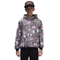 Boys' Grade School - Jordan Essentials Polaroid Hoodie - Gray/White
