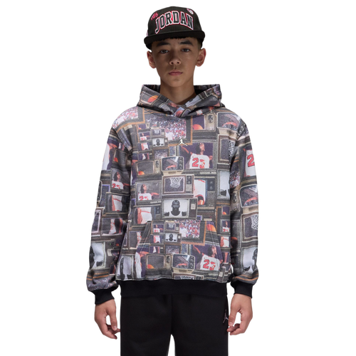 - Jordan Essentials Polaroid Hoodie - Gray/White