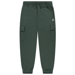 Boys' Grade School - Jordan Brooklyn Fleece Cargo Pants - Midnight Green