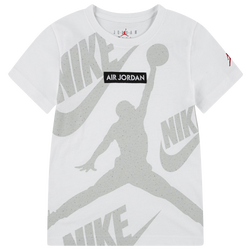 Boys' Preschool - Jordan AJ 4 Engineered T-Shirt - Summit White/Grey