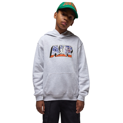 Jordan Boys   Air Postcard Hoodie In Gray