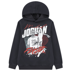 Boys' Grade School - Jordan Double Flight Graphic Hoodie - Black/White