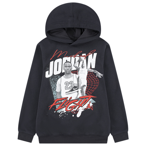 Jordan Boys   Double Flight Graphic Hoodie In Black