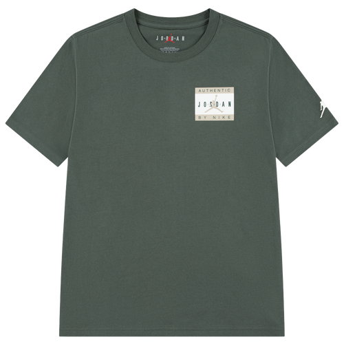 Jordan Boys   Printed Aajbn Label T-shirt In Green