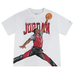 Boys' Grade School - Jordan Sketch T-Shirt - Tan/Red