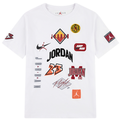 Boys' Grade School - Jordan Dynasty Patch T-Shirt - White/Multi