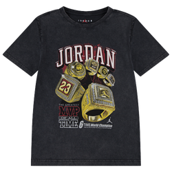 Boys' Preschool - Jordan 6 RINGS SS T-Shirt - Multi/Off Noir