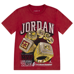Boys' Grade School - Jordan 6 Rings T-Shirt - Red/Gold