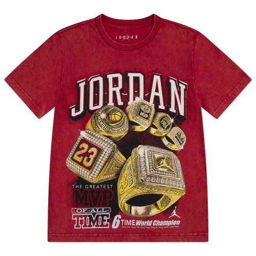  - Jordan 6 Rings T-Shirt - Red/Gold