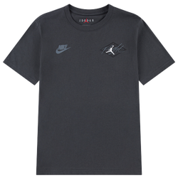 Boys' Grade School - Jordan Black Cat 24 Retro T-Shirt - Anthracite