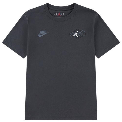 Jordan Boys   Black Cat 24 Retro T-shirt In Gray