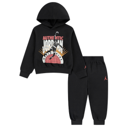 Boys' Preschool - Jordan Authentic Fleece Set - Off Noir/Off Noir
