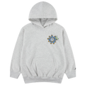 Jordan Floral Flight AOP Pullover Hoodie - Jordan Birch Heather/Half Blue