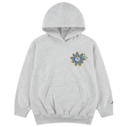 Girls' Grade School - Jordan Floral Flight AOP Pullover Hoodie - Birch Heather/Half Blue