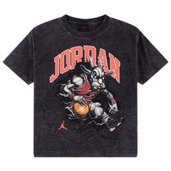 Boys' Grade School - Jordan The Goat T-Shirt - Off Noir/Red