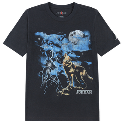 Boys' Preschool - Jordan Retro Spec T-Shirt - Wolf Grey/Blue