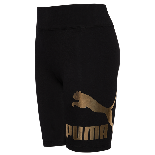

Girls PUMA PUMA Bike Shorts - Girls' Grade School Black/Black Size M
