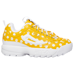 Women's - Fila Disruptor II Premium - Yellow/White