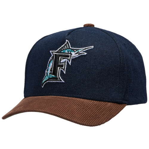 Mitchell & Ness Miami Marlins  Marlins Denim Cord Pro Pinch Cap