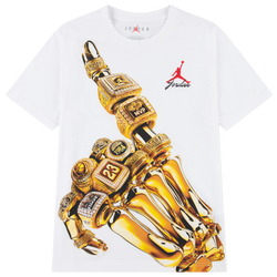 Boys' Grade School - Jordan 23K MJ Skeleton Rings T-Shirt - White/Red