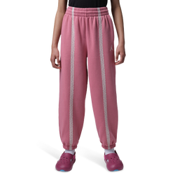 Girls' Grade School - Jordan She's an Allstar Fleece Pants - Tan/Desert Berry