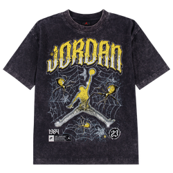 Boys' Grade School - Jordan AJ4 Tour Yellow Retro Short Sleeve T-Shirt - Black/Yellow