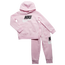 Nike Club Fleece HBR Pullover Set - Girls' Toddler Pink/White
