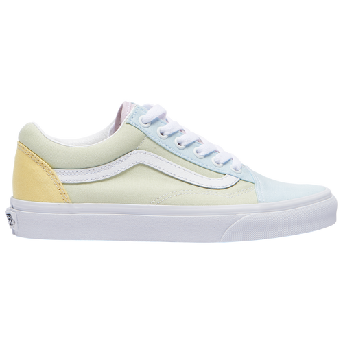 

Girls Vans Vans Old Skool - Girls' Grade School Shoe Green/Blue/Pink Size 06.5