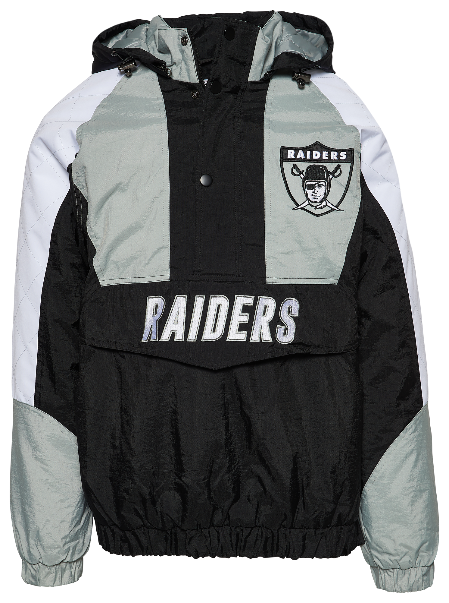 NFL Oakland Raiders Football Team Collection Pullover Windbreaker Jacket - Starter - XL