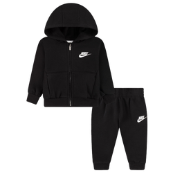 Boys' Infant - Nike LBR Club Full-Zip Set - White/Black