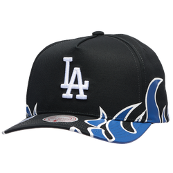 Adult - Mitchell & Ness Dodgers Hot Head Pro Pinch Cap - Black/Multi