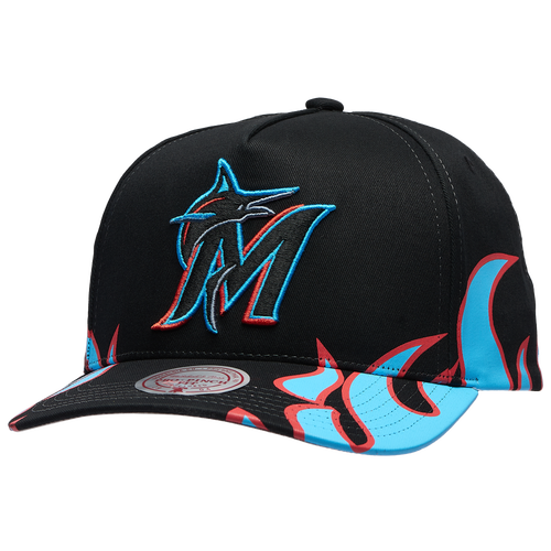 Mitchell & Ness Miami Marlins  Marlins Hot Head Pro Pinch Cap In Multi
