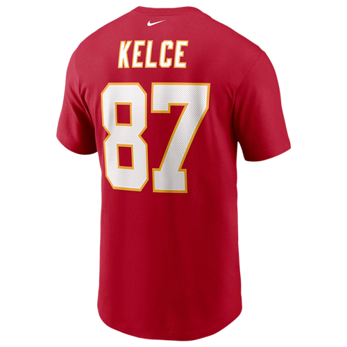 

Nike Mens Travis Kelce Nike Chiefs Name & Number T-Shirt - Mens Red/Red Size L