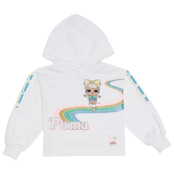 Girls' Toddler - PUMA LOL Dawn Fleece Hoodie - White/Multi