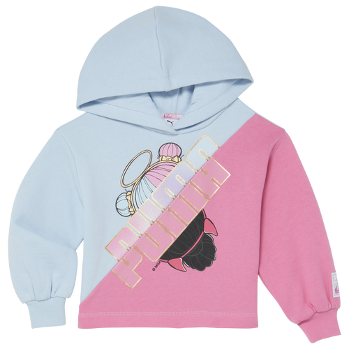 

PUMA Girls PUMA LOL S&S Fleece Hoodie - Girls' Toddler Pink/Blue Size 3T