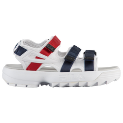 Women's - Fila Disruptor Sandals - White/Navy/Red