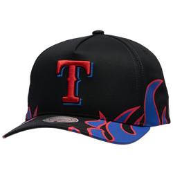 Adult - Mitchell & Ness Rangers Hot Head Pro Pinch Cap - Black/Multi