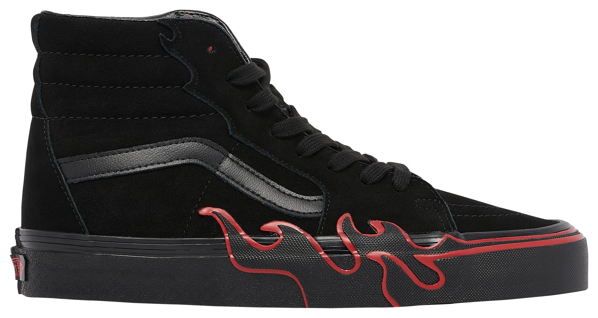 Vans sk8 hi on sale flames